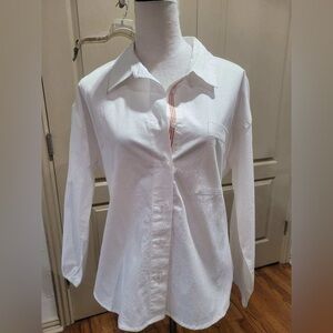 NWT Sundry for Evereve Saturday Poplin Button Down, Size Medium